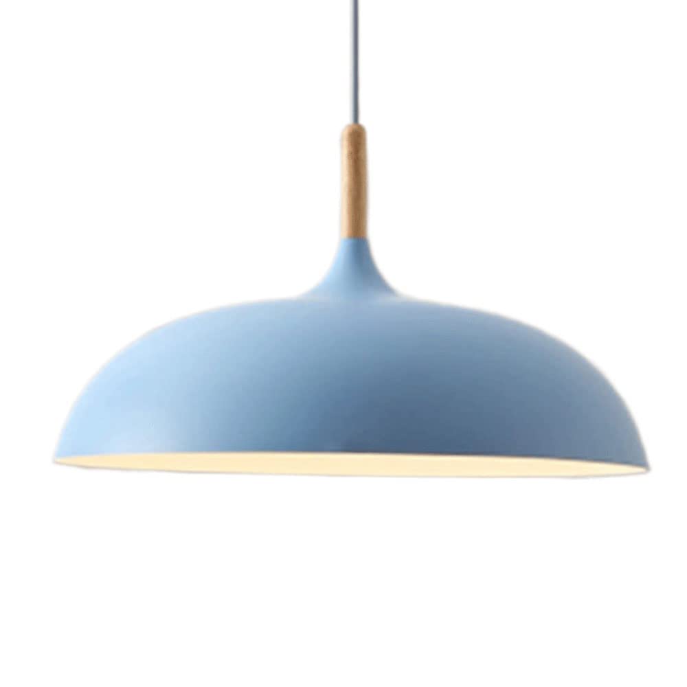 HXYSXHJUO Colorful Macaron Metal Pendant Light - Adjustable Chandelier for Home and Office(Blue,XL)