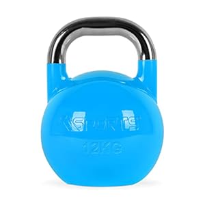 Kettlebell Competition Premium 4-36 kg avec poster d&rsquo;exercices | Qualité studio professionnelle | Kettlebell de compétition