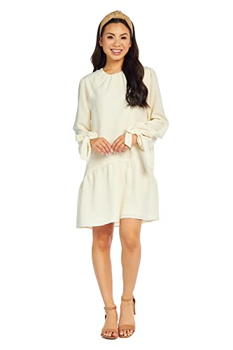 Mud Pie Womens Merritt Flounce Dress, Small, White - image 4