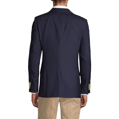 Lands' End School Uniform Men's Tailored Fit Hopsack Blazer2
