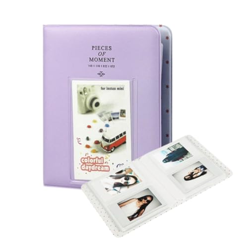 Álbum Instax Mini para 64 fotos Pieces of Moment Roxo