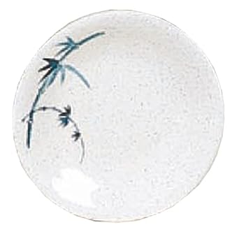 A-to-Z Supply 1306BB Dinner Plate, 6-3/8" Dia., Round, Break-Resistant, Dishwasher Safe, BPA Free, Melamine, Blue Bamboo, NSF, Pack of 12