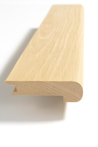 European White Oak Stair Nosing for 1/2" Flooring Thickness, Unfinished,