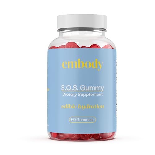 Embody 60 Multivitamin SOS Gummy Vitamin D Supplement for Dry, Itchy