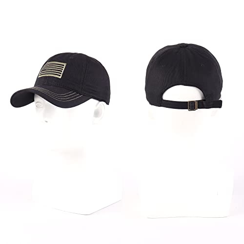 Image of LANGZHEN Unisex Baseball Cap 100% Cotton Fits Men Women Washed Denim Adjustable Dad Hat