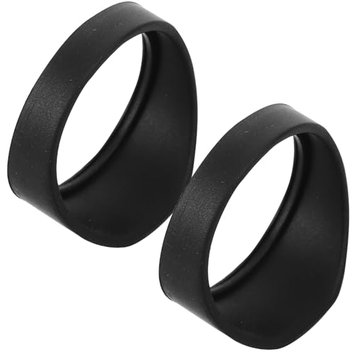 EXCEART 2 Piezas cubierta del ocular del microscopio reemplazo tapa de la manga del ocular del microscopio escudo para ocular de microscopio Accesorio ojo el plastico Black