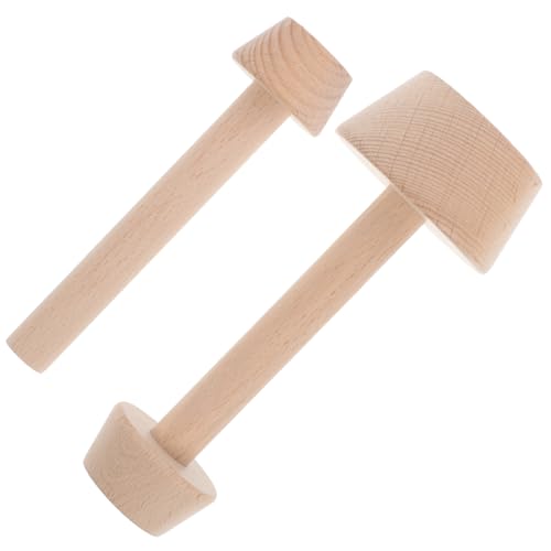 MOLUCKFU 2個 木製両面タルトシェイパー ダブルエンド設計で大小対応 滑らかな表面で手に優しい エッグタルト型 ミニマフィンやケーキ作りに