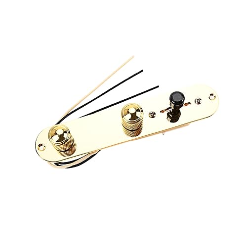 Levemolo 1 セット ギター回路基板 ギターアクセサリー コントロールプレート メタルパーツ のアクセサリー エレキコントロールコンパートメント ベースコントロールノ