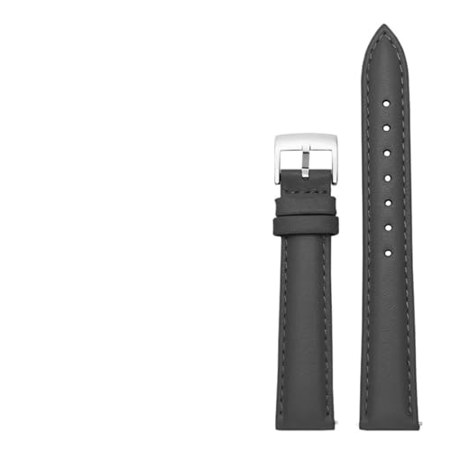 CongYi 14mm 16mm 18mm 20mm {vv[voh Fossil ƌ݊ V`YvXgbvƌ݊ DW fB[X uXbgƌ݊ XJCu[ sN uE(Gray-silver,20mm)