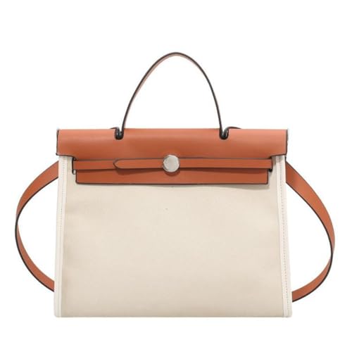 Women's Euro Canvas Tote Bag - 3-Way Adjustable (Crossbody/Shoulder/Hand) for Work & Retro, Spacious + Zip Pouch, 2025 Gift