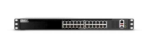 Image of QNAP 24-Port 1U Rackmount High-Density L3 Lite 10GbE Managed Switch (QSW-M3224-24T-US)