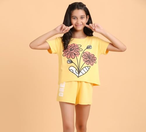 Image of Ninos Dreams Girls T Shirt with Shorts Set