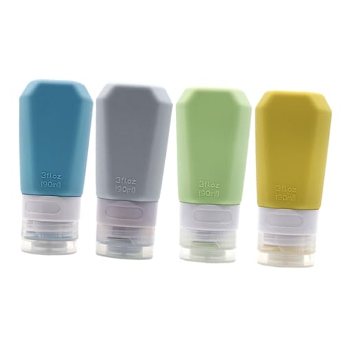 CTIRCHIU シリコン製携帯用装瓶 色入り 防漏設計 旅行用ローション シャンプー クリーム容器 小型便利ボトル