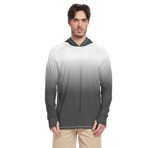 Mens Sun Protection Shirts UPF 50+ Fishing Hiking Shirt UV Shirts Long Sleeve Sun Protection T-Shirt