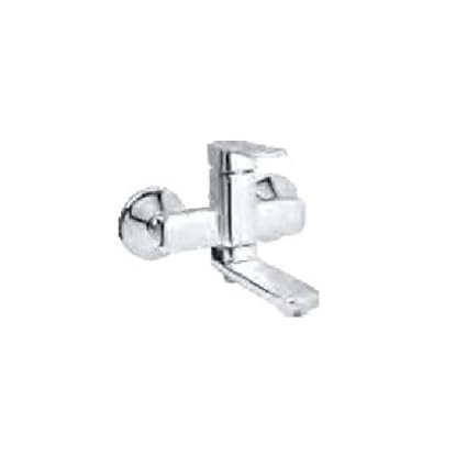 Cera Ruby F1005424 Brass Single Lever Wall Mixer (Silver)