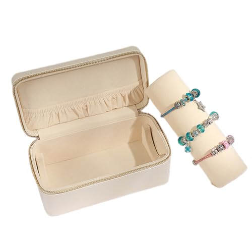 Support de Bijoux Double Couches Boîte de Rangement Cuir PU Maison - 6