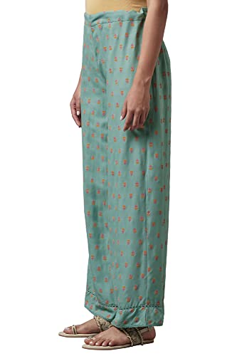 Image of W for Woman Women's Floral Printed Parallel Regular Fit Pants