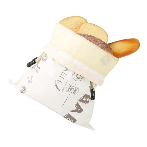 Washable Cotton Sandwich Carriers With Food Grade Wax Interior Compartment And Adjustable Drawstring Closure