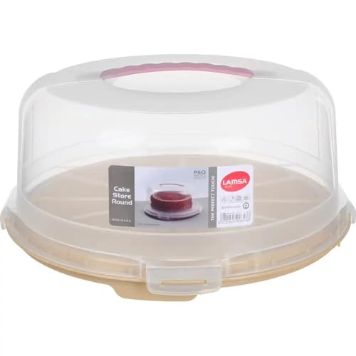 Round Cake Keeper with Clear Dome Lid – Portable Cake Carrie...