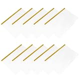 OSALADI 10 Stück Teiliges Kunststoff Dateiordner mit Zugstangen Transparente PP Folder für...