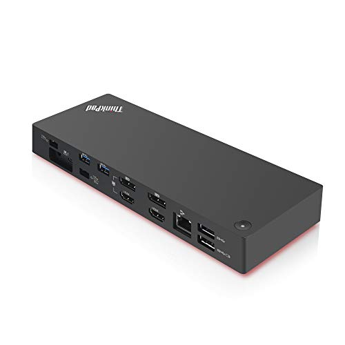 Lenovo ThinkPad Thunderbolt 3 Dock Gen 2 135W (40AN0135) Dual UHD 4K Display Capability, 2 HDMI, 2 DP, USB-C, USB 3.1 with 3 Years Warranty Card by Lenovo - Image 2