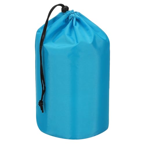 PATIKIL Stuff Sack, 6 x 13 Inch Waterproof Outdoor Storage Sack Portable Drawstring Dust Flap Bag Lightweight Sleeping Bag for Camping Hiking Backpacking, Blue