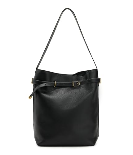 Bolso Madewell tipo bucket en cuero negro miniatura 1