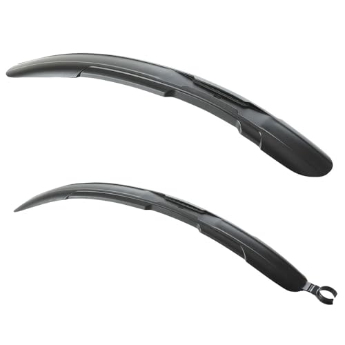 MATERIALE DI QUALITA': i parafanghi mtb per bici sono realizzati in eccellente materiale plastico, leggero, resistente all'usura, alle basse e alte temperature e difficile da deformare o rompere. I parafanghi hanno un attacco rapido e un montaggio a telaio e canotto sella.