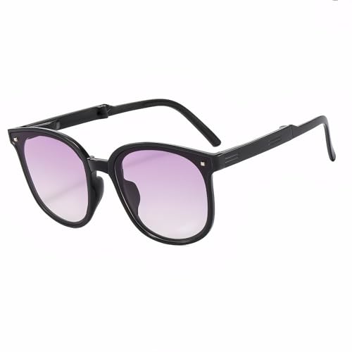 Trendy Polarized Folding Sunglasses for Unisex Anti Glare Sun Protection for Outdoor Activities Gradient Blue2