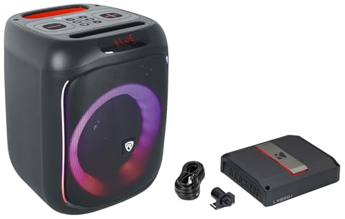 Audiosavings Bundle: Kicker 51LX8501 850W Mono Class-D Car Amplifier with Smart Bass Bundle with Rockville ROCKBOX PRO V2 6.5