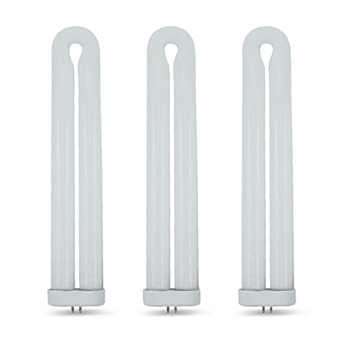 Lumenivo Ful40T8 Fluorescent Black Light Bug Zapper Ultraviolet Replacement Bulb 40 Watt, G10Q-4 Square 4 Pin Base, T8 U Shape Bug Zapper Bulb Replacement - 3 Pack #TOP25