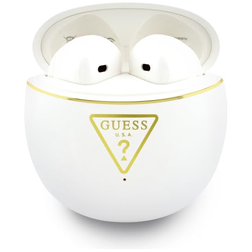 Casque ecouteurs Guess Ãcouteurs sans fil Gold Line Triangle blancs - vue 3