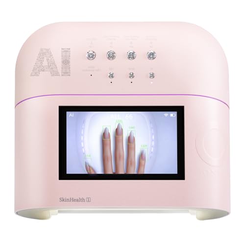UV LED Nail Lamp for Gel Nails - O NAIL AI Smart Precision Scan Reduces UV Exposure 109 LED Nail Dryer with HD Display 2X Fast Curing Light for Salon & Home Pink (Battery Not Included)