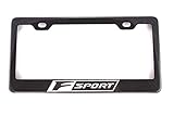 Qptimum Fsport Racing Carbon Fiber Stainless-Steel License Plate Frame Cover For Lexus (1)