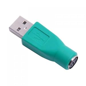 Generic Adapter USB na PS/2 Zielony