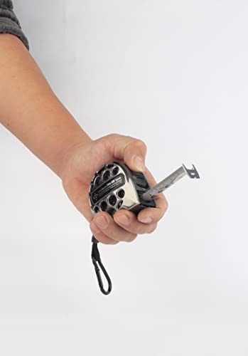 Hollow Series Stainless Steel Tape Measure 7.5 Meters 25 Feet Site Construction Gift Tape Measure Waterproof Anti-Rust Wear-Resistant Tape (Cold Grey) #TOP5