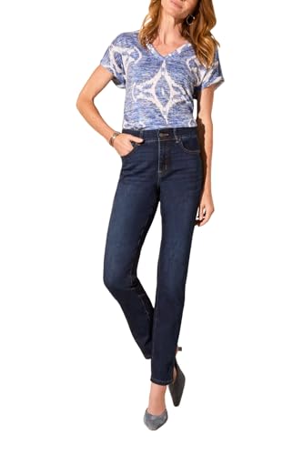 Tribal Women's Sophia Curvy Straight Fit Jeans (Regular, Plus and Petite Sizes)4