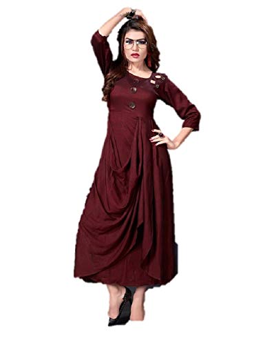 Women Designer One Piece brown color 