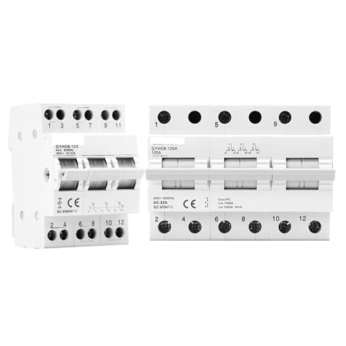 Interruptor de transferencia de energía GYHO8 con disyuntor de riel DIN 2P 63A 3