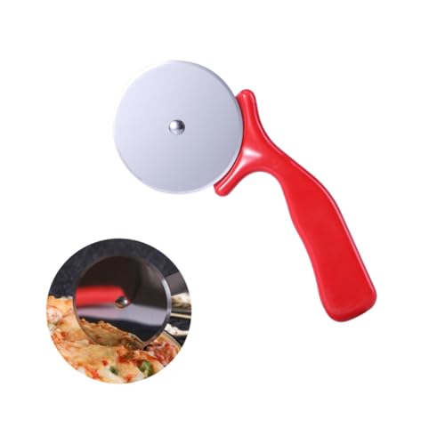 IMIKEYA couteau à pizza roulettes à pizza outils à pizza coupe-gaufres coupe pâte coupe pizza découpeur de pizza trancheuse à pizza coupe-pâte coupe-rouleau à pizza ciseaux à pizza rouge