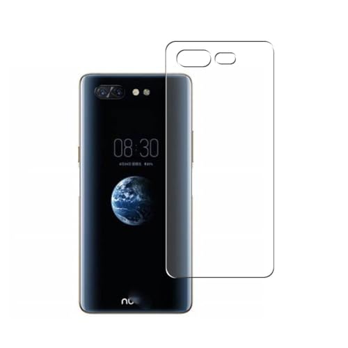 Vaxson 2 Unidades Protector de pantalla Posterior, compatible con ZTE Nubia X [No Vidrio Templado] TPU Película Protectora Espalda Skin Cover