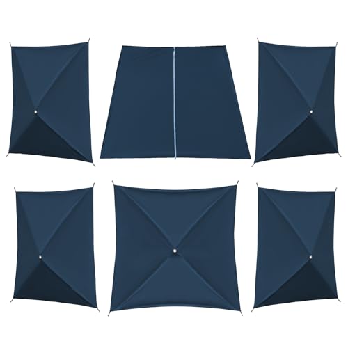 Timber Ridge 6 Pack Wind Panels for Pop Up Gazebo - Outdoor Canopy Privacy Screen with Netting, Weather-Resistant Barrier Against Wind, Rain & Sun, Ideal for Backyard, Patio, Tailgating & Picnics
