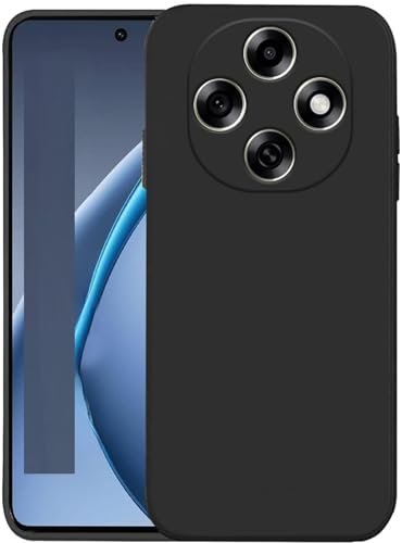 Image of Designerz hub Oppo F31 Pro 5G Back Cover | Soft Silicone Slim Back Case Cover for Oppo F31 Pro 5G- Black