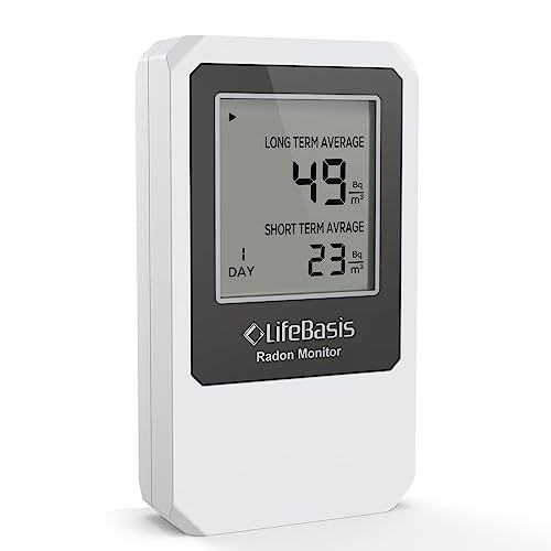 LifeBasis Détecteur de Radon, Radon Gas...