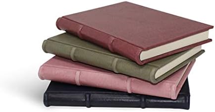 Leatherbound Notebook Journal Handmade in Italy, 288 Lined/Ruled Pages Med Size 6x9-inches (in 4 colors) (Brandy Wine)