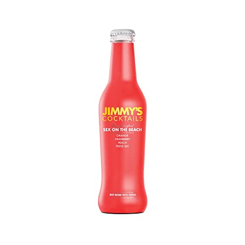 Image of Jimmy's Cocktails Sex On The Beach Cocktail Mixers (Pack Of 8) - Finely Crafted Non-Alcoholic Beverage Each 250Ml Bottle Makes 2 Drinks