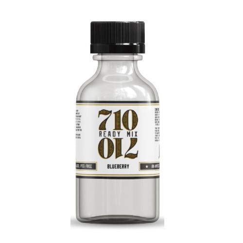 710 Ready Mix - USP Grade PG Propylene Glycol and a Natural Emulsifier Flavoring Solution - Made and Bottled in the USA - Stable and PEG Free Liquidizer - (Blueberry, 120mL)