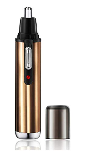 Nasen & Ohren Haartrimmer I Nasenhaarschneider mit Akku I Hochwertiges Metallgehäuse I LED Anzeige Cover