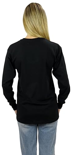 Image of Disney Mickey Mouse Long Sleeve Tee (US, Alpha, Large, Regular, Regular, Sketch Black)