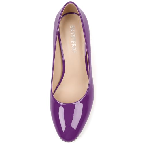 Image of SKYSTERRY Women's Low Heel Dress Pumps Shoes 2 Inch